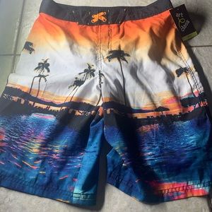 Brand new sunset swim shorts